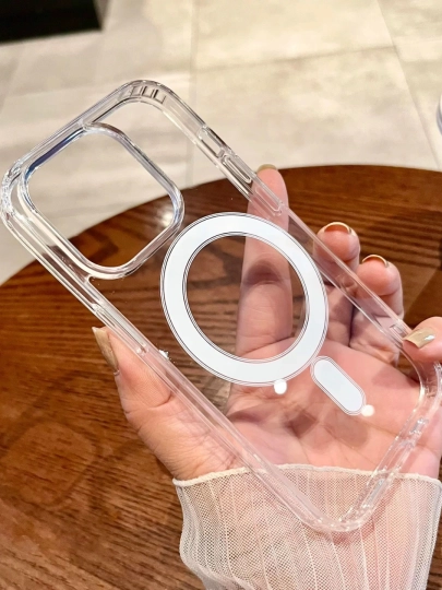 Magsafe чехол на айфон XR, X, XS, XS Max, 11, 12, 13, 14, 15, 16 Pro Max прозрачный