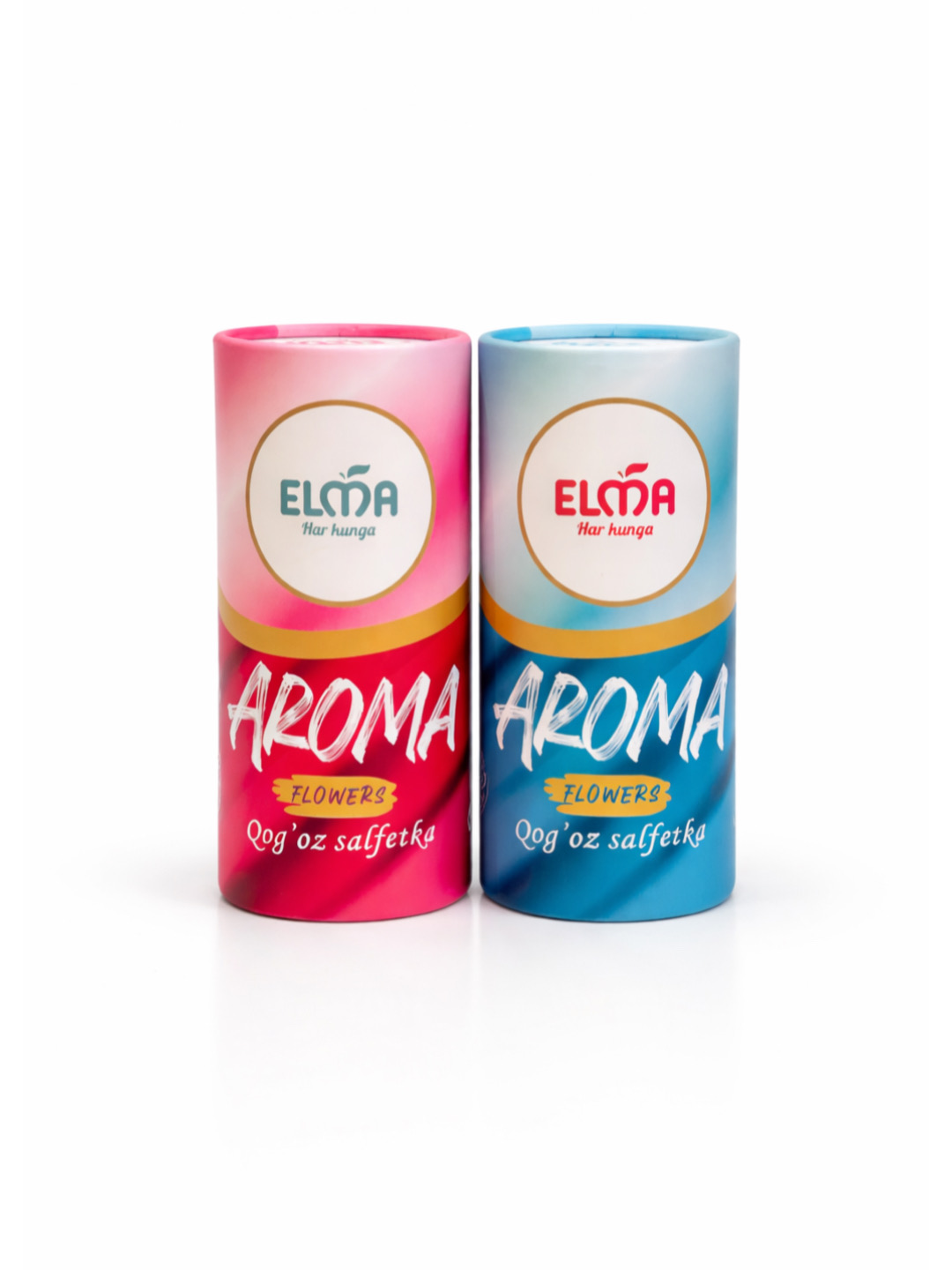 ELMA Decor Qog‘oz salfetkalar tuba ichida, 40 dona, 3 qatlamli