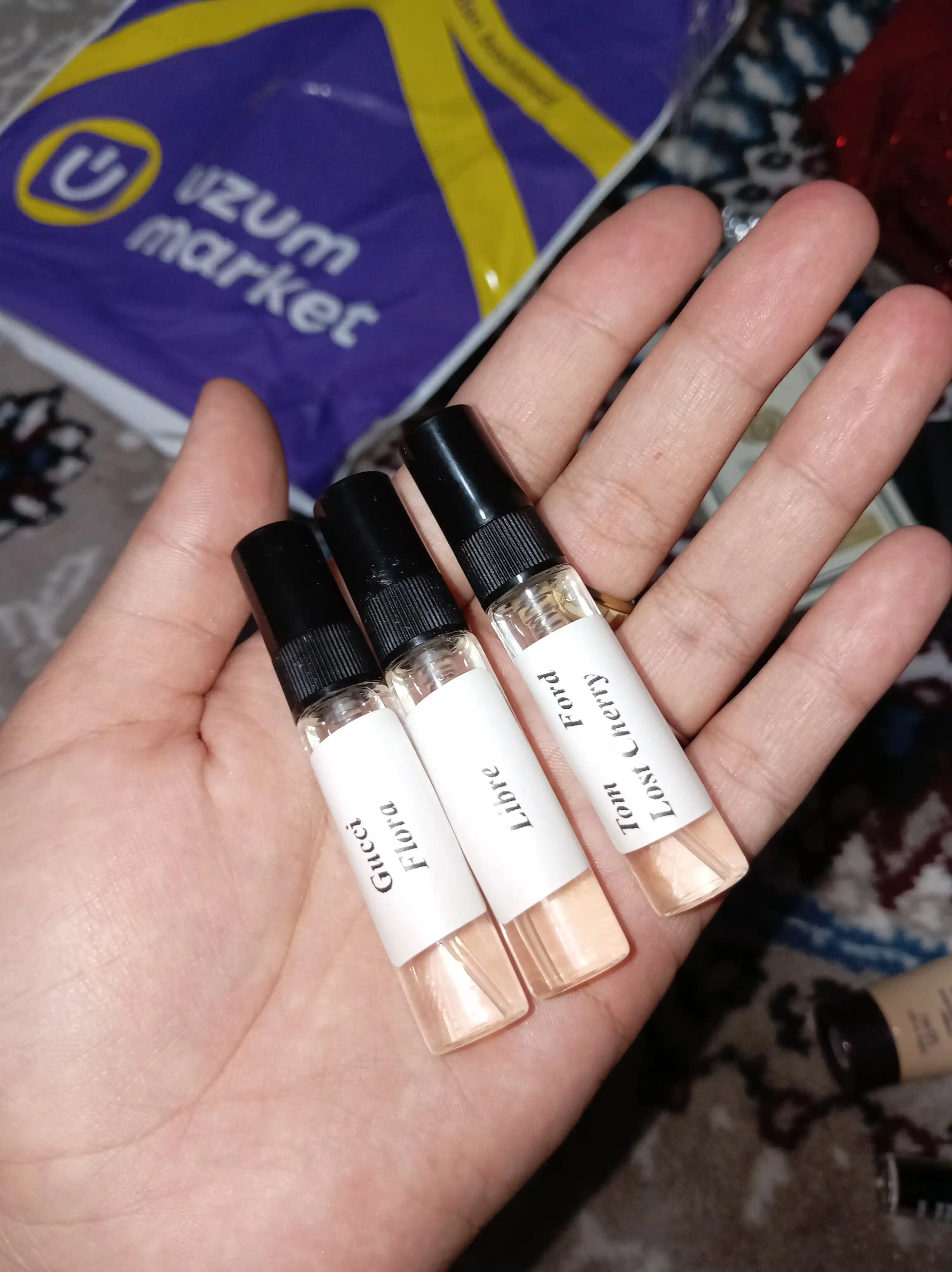 Набор духов для женщин Libre, Tom Ford Lost Cherry, Gucci Flora, 3 в 1