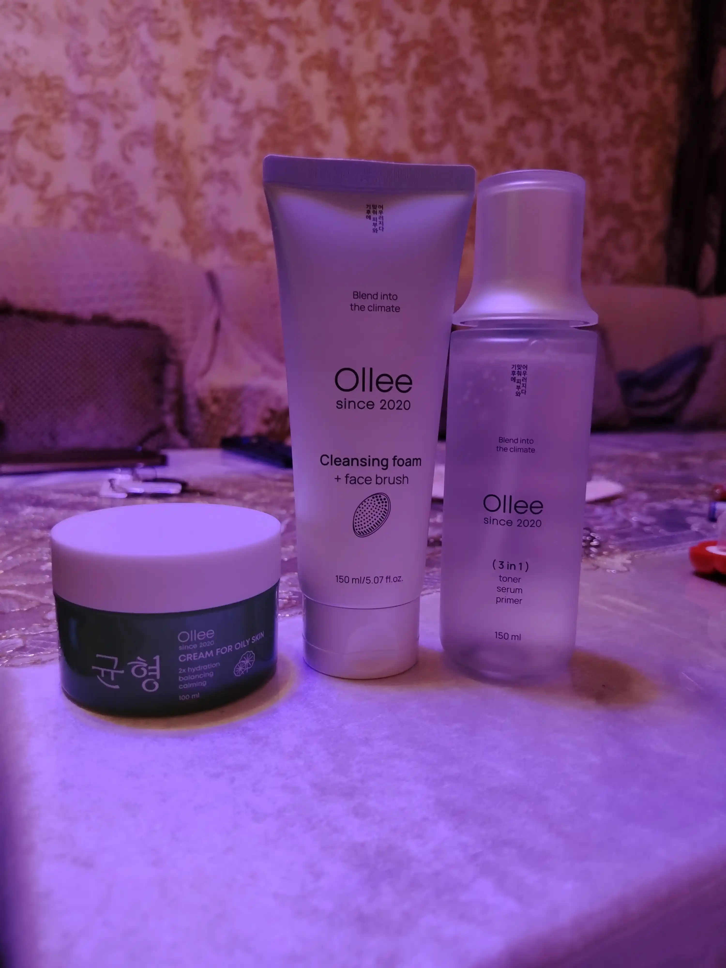 Kosmetik sovg‘a to‘plami Ollee yuz va tana parvarishi, namlantirish va tozalash uchun