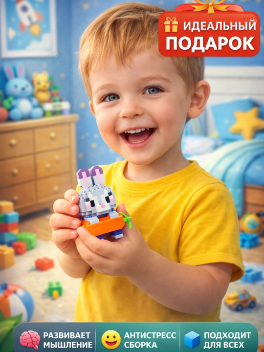Мини конструктор, bricks,развивающая игрушка, подарок ребенку, лего для детей