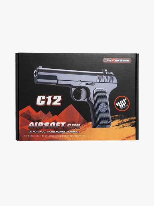 Glock AirSoft quroli, bolalar uchun metall to'pponcha, pnevmatik