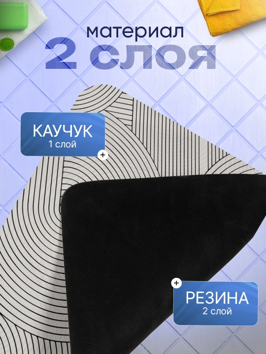 Водонепроницаемые, нескользящие, быстрочистящиеся коврики для ванной, прихожей, кухни