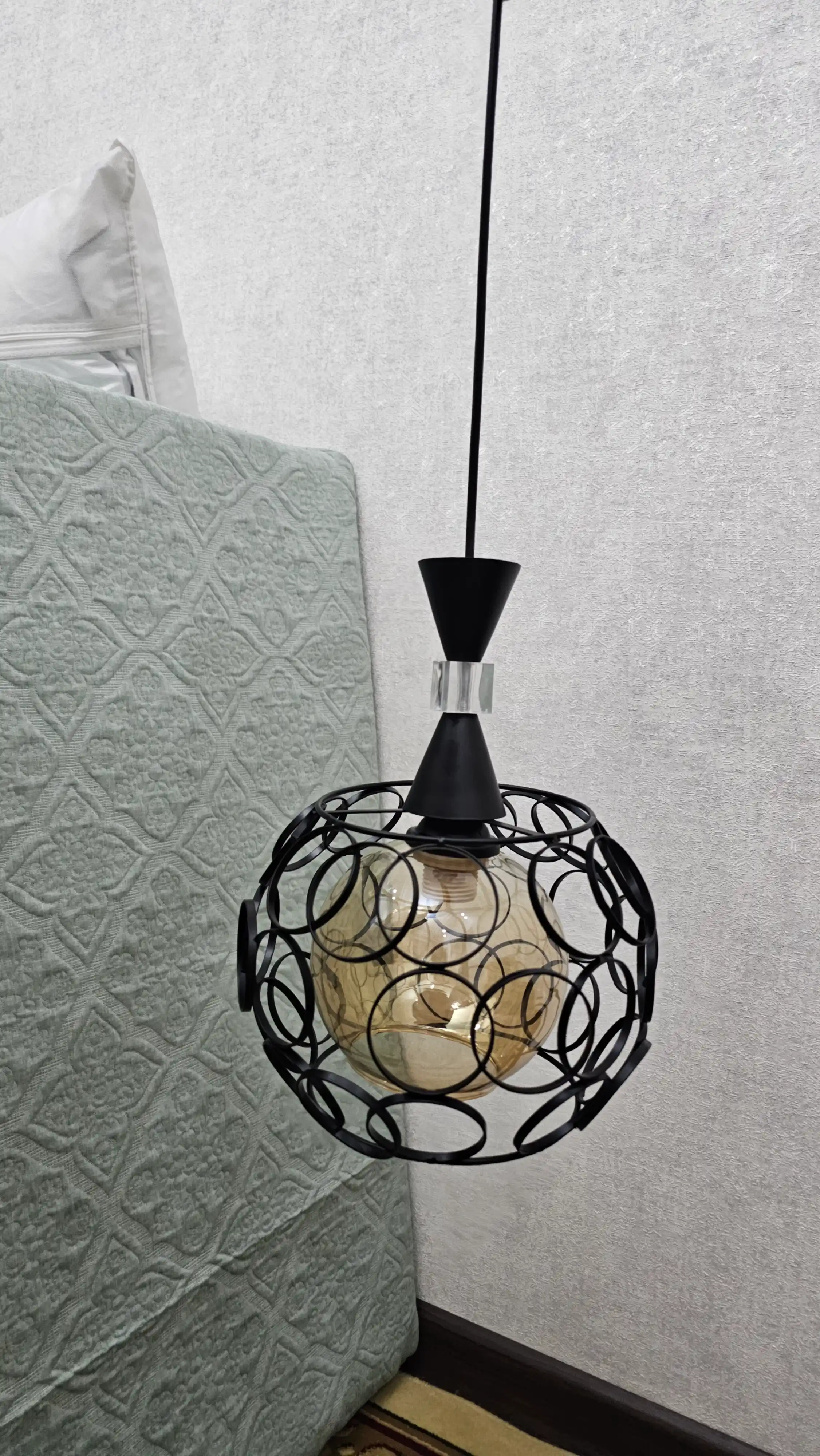 OSHXONA VA BAR UCHUN LOFT osma qandil, E27, metall, 10 m2 gacha, oson o‘rnatiladi