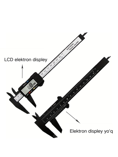 Raqamli Shlangrej 150mm Metall Kaliper LED Displey