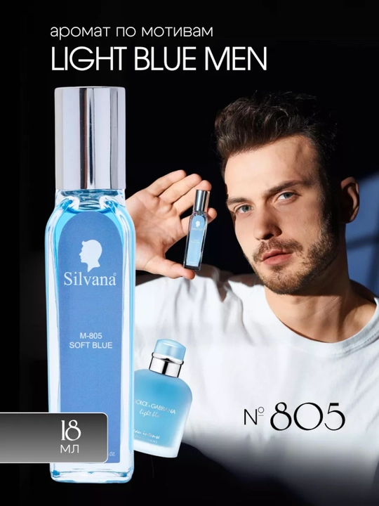 Парфюмерная вода Light Blue pour Homme Dolce&Gabbana, Silvana №M805, 50мл - 