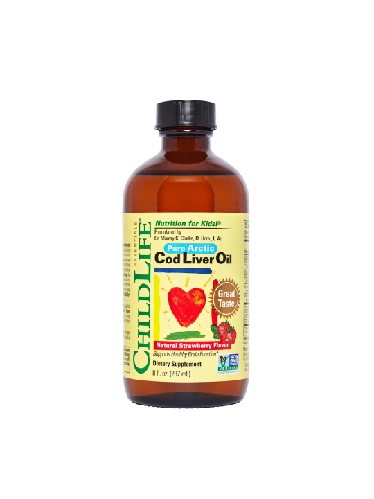 ChildLife Essentials, Печень трески со вкусом клубники, 237 мл - 