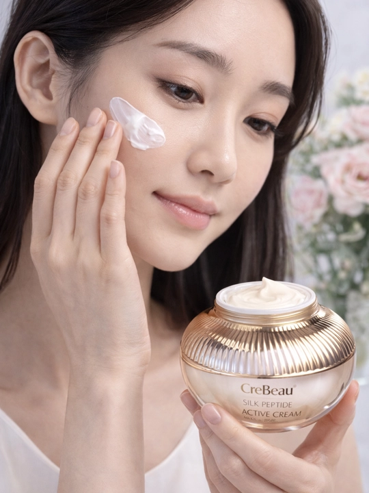Крем CreBeau Silk Peptide осветление, против морщин, эффект glow