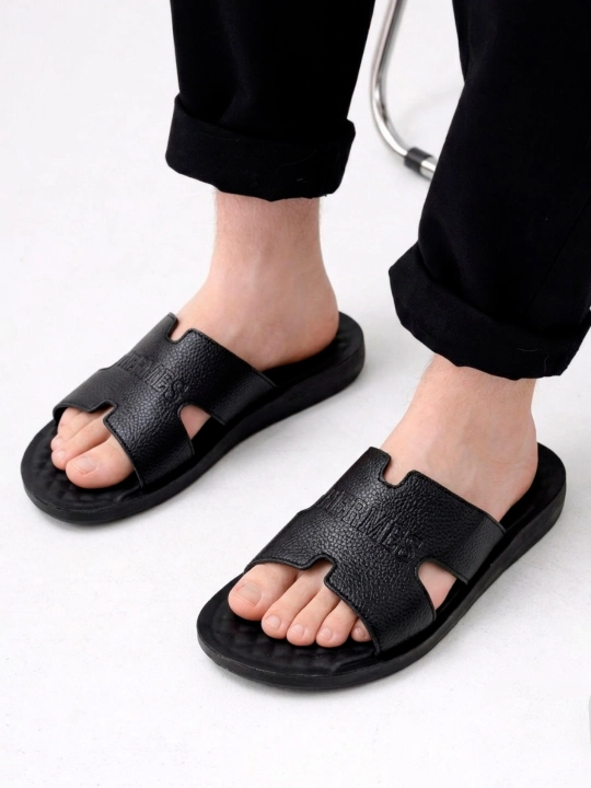 Мужские тапочки, hermes, летняя обувь, 40-44, шлепанцы, на лето