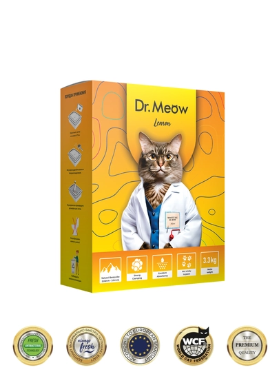 Наполнитель для кошачьего туалета Dr.Meow Lemon