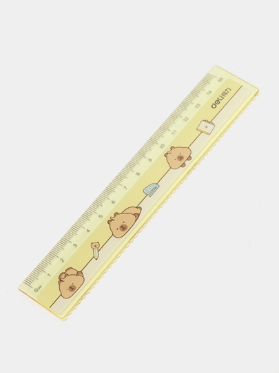 Линейка, 15 cм Capypets Deli BL116 — ДЕЛИ-BL116-ЖЕЛТ