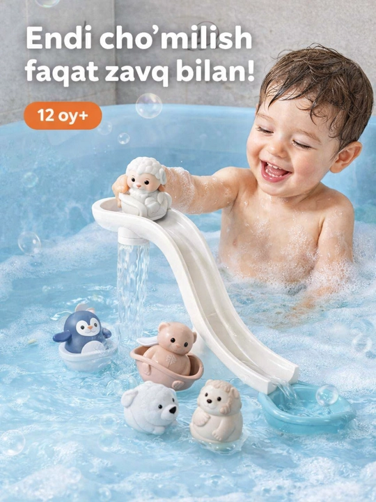 Bolalar uchun zavqli cho`milish to`plami, 11 elementdan tashkil topgan to`plam - 