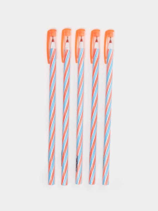 Ручка шариковая синий Luxor SPIRAL ORGLUX DF-4 19800 в пачке 5 штук - 