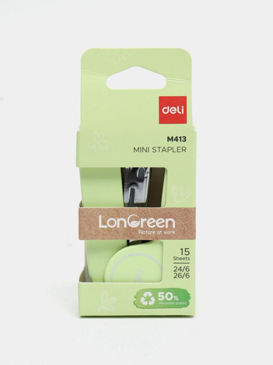 Mini stepler No24/6,26/6, Deli Longreen EM413 15 varag‘igacha - 