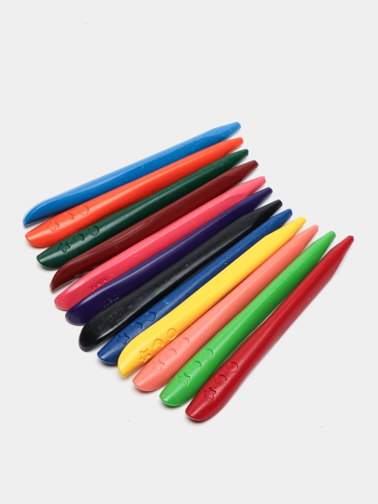 Deli BL992-12 pastel qalamlari, 12 xil rangda