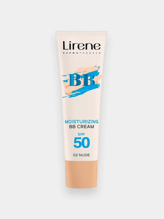 Yuz uchun tonal krem LIRENE BB, namlantiruvchi, SPF50, No02 nude, 30 ml