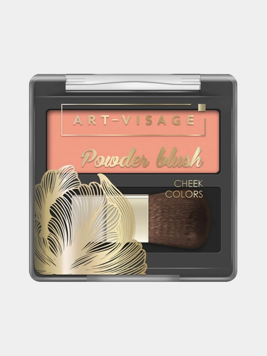 Yuz uchun rumyana art-visage powder blush mo'yqalam bilan peach №301 - 