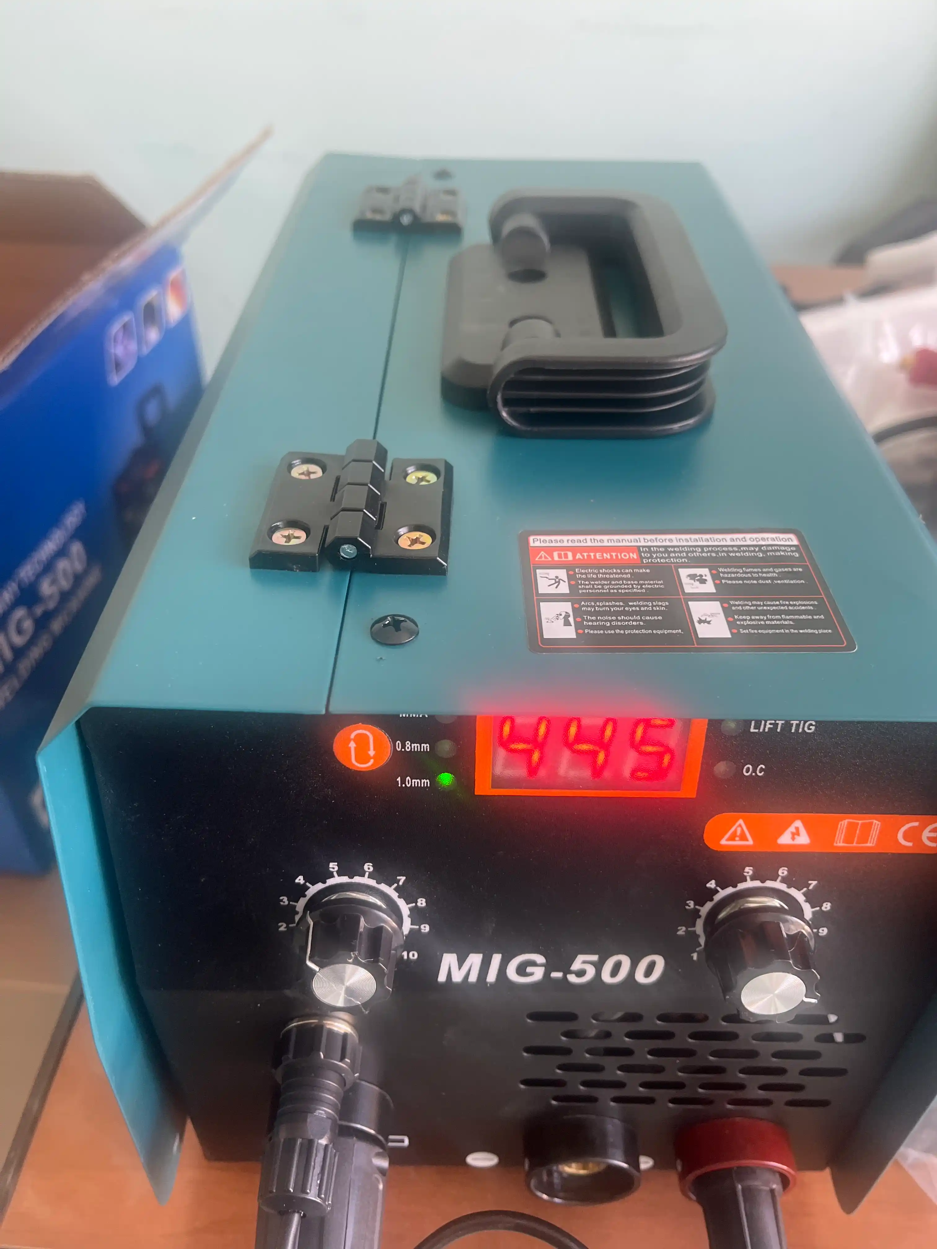 Payvandlash mashinasi, yarim avtomatik, gazsiz, MIG-500, invertor
