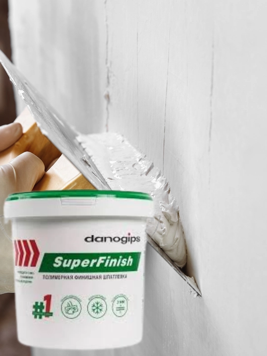 SuperFinish готовая шпатлевка – для стен и потолка, внутренняя отделка, полимерная
