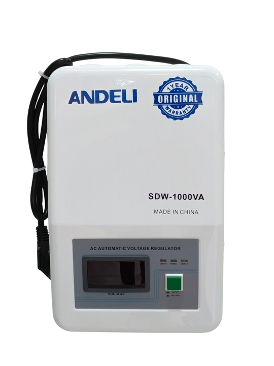 ANDELI SDW-1000VA 1kVA Kuchlanish Stabilizatori, Devorga O‘rnatiladigan, 100% Mis