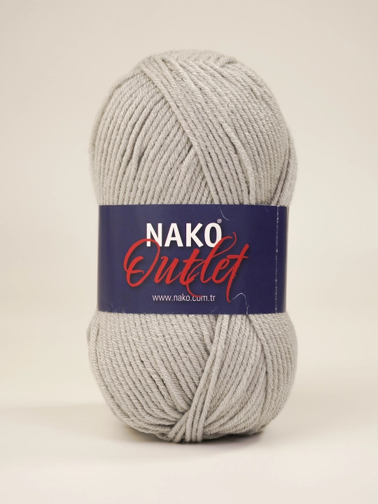 Пряжя Nako Outlet - 100% акрил, 375 m, 100 г - 150 г (+- 5 г, 10%+-) в упаковке 1 шт - 