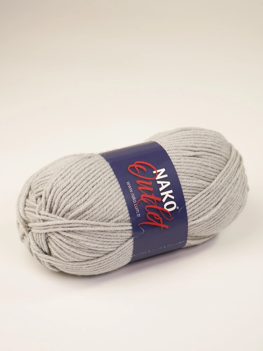 Пряжя Nako Outlet - 100% акрил, 375 m, 100 г - 150 г (+- 5 г, 10%+-) в упаковке 1 шт