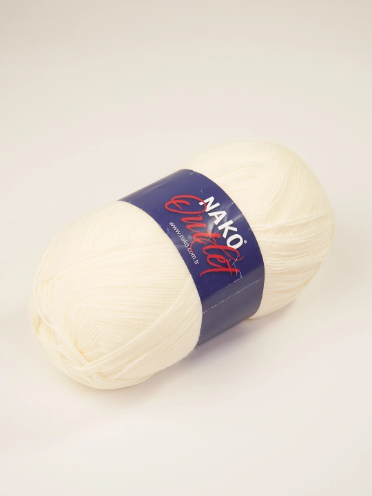 Пряжя Nako Outlet - 100% акрил, 375 m, 100 г - 150 г (+- 5 г, 10%+-) в упаковке 1 шт