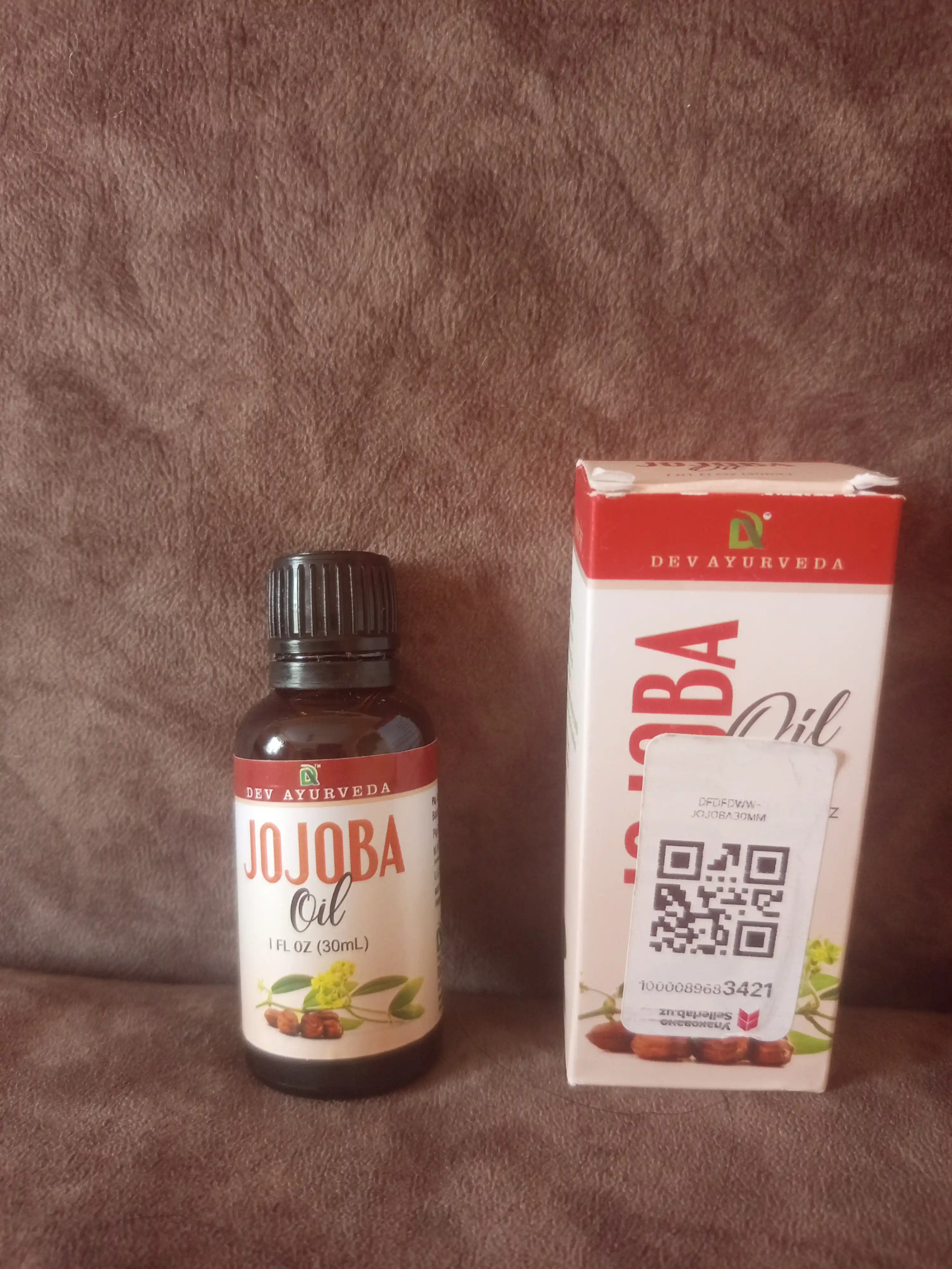 Jojoba yog‘i yuz, soch va tana uchun sovuq siqim, tabiiy, 30 ml