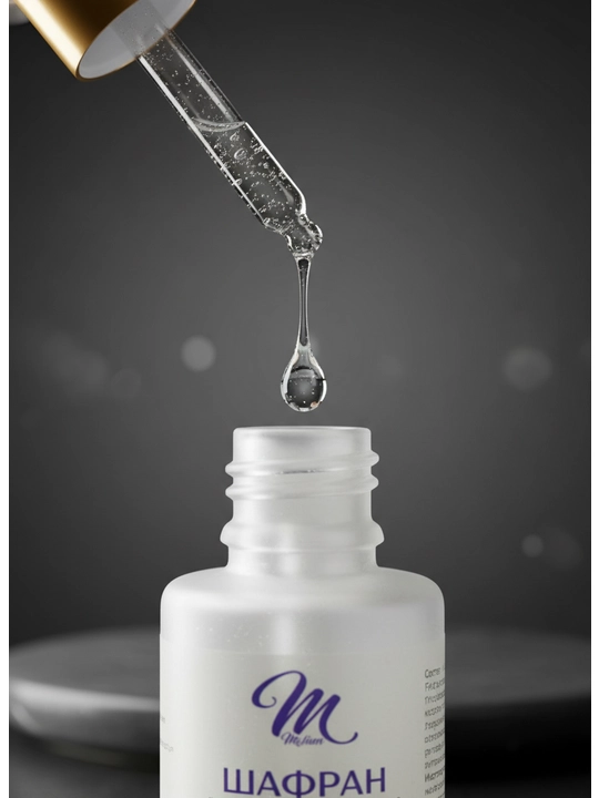 A vitamini bilan gialuron kislotali serum, Shafran, 30 ml