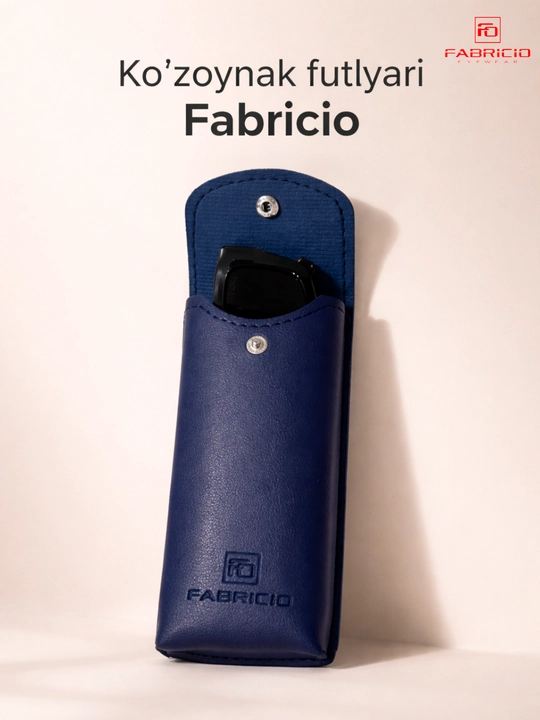Футляр для очков от Fabricio, чехол для хранения очков, есть вариант с салфеткой