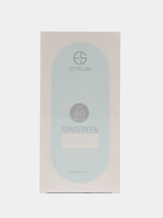 Солнцезащитный крем, SPF 80, SPF 100 PA+++, ESTELIN 50гр, 75 гр, 100 гр
