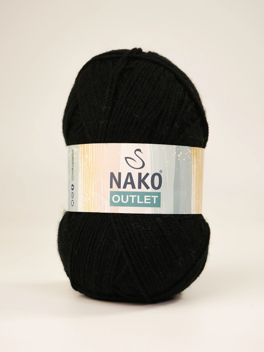 Пряжя Nako Outlet - 100% акрил, 375 m, 100 г - 150 г (+- 5 г, 10%+-) в упаковке 1 шт - 