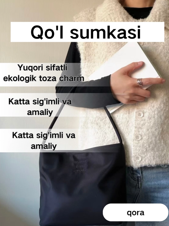Yozgi moda bir rangli, badiiy uslub, baxmal yelka sumkasi
