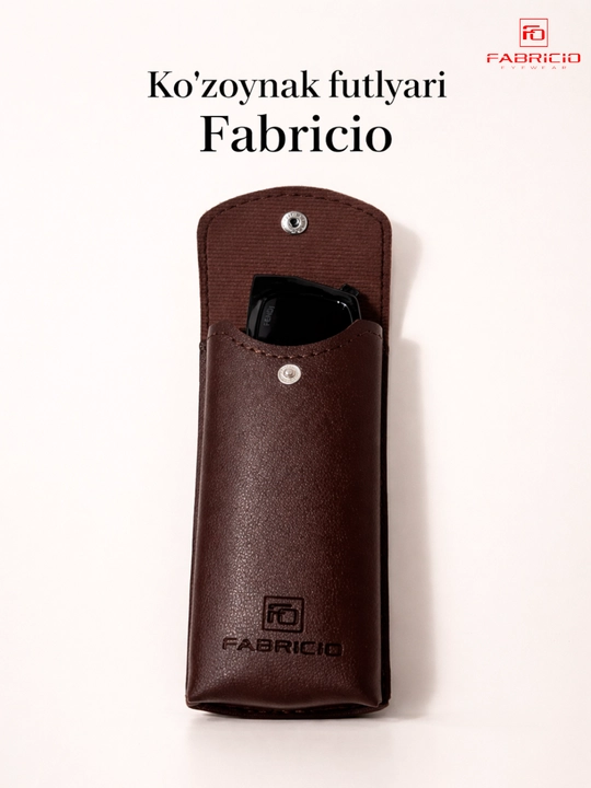 Футляр для очков от Fabricio, чехол для хранения очков, есть вариант с салфеткой