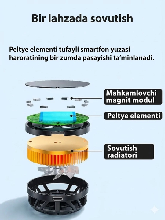 Telefon sovutgichi, PUBG va o'yinlar uchun kuler,TL01, muzlatadi -01, -15 avto