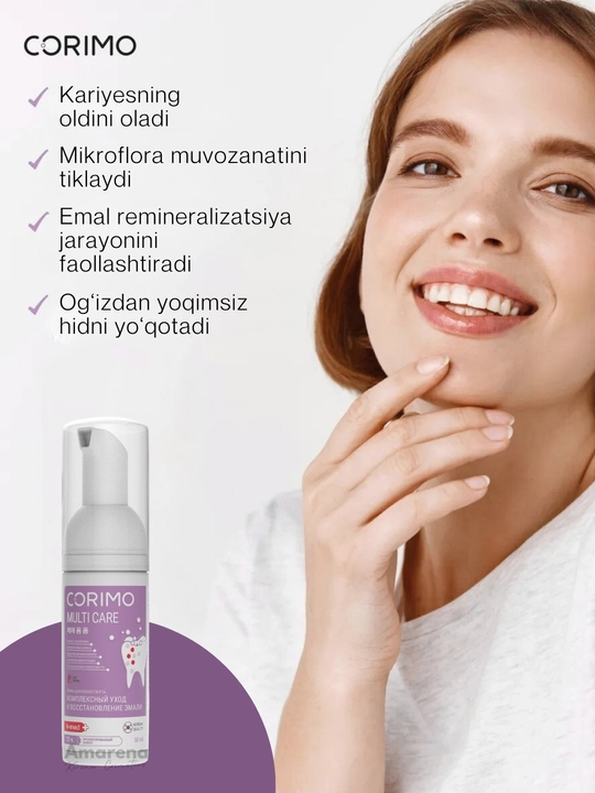 Corimo og‘iz bo‘shlig‘ini tozalovchi ko‘pik, tish parvarishi, oqartirish va toza nafas