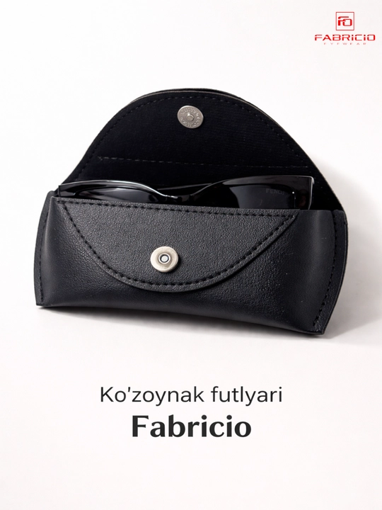 Футляр для очков от Fabricio, чехол для хранения очков, есть вариант с салфеткой