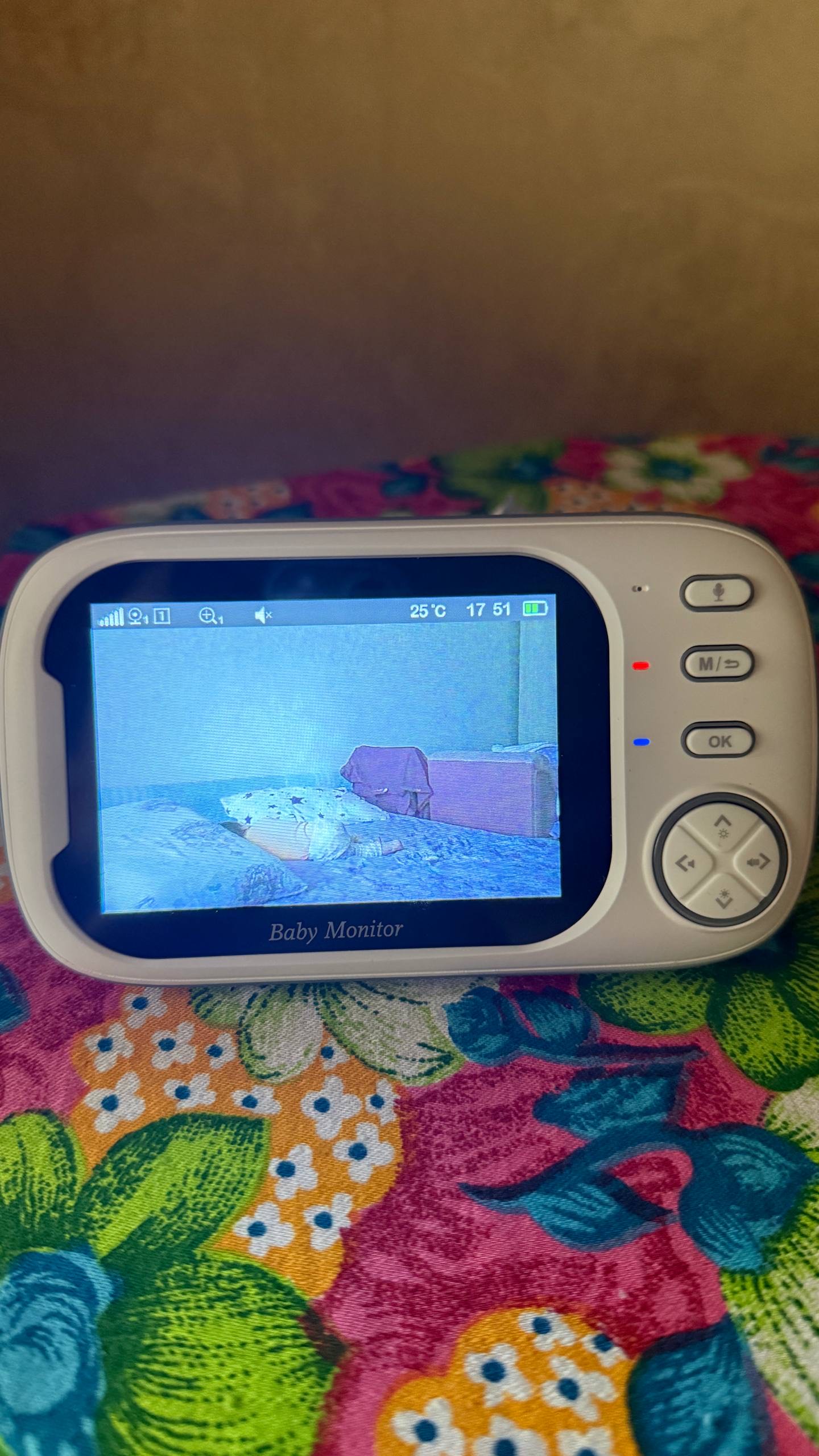 Monitor, tungi ko'rish kamerasi, ovozli simsiz video chaqaloq monitori