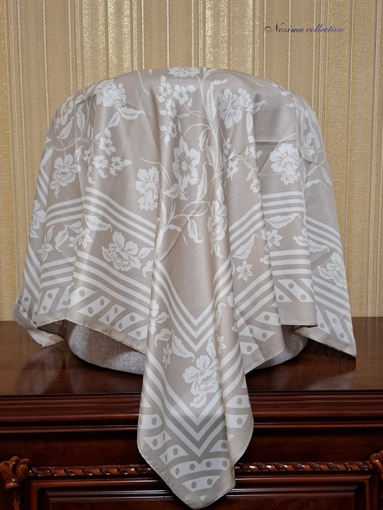 Ayollar ipak ro‘molchasi, hijob, sharf, 90 x 90 sm