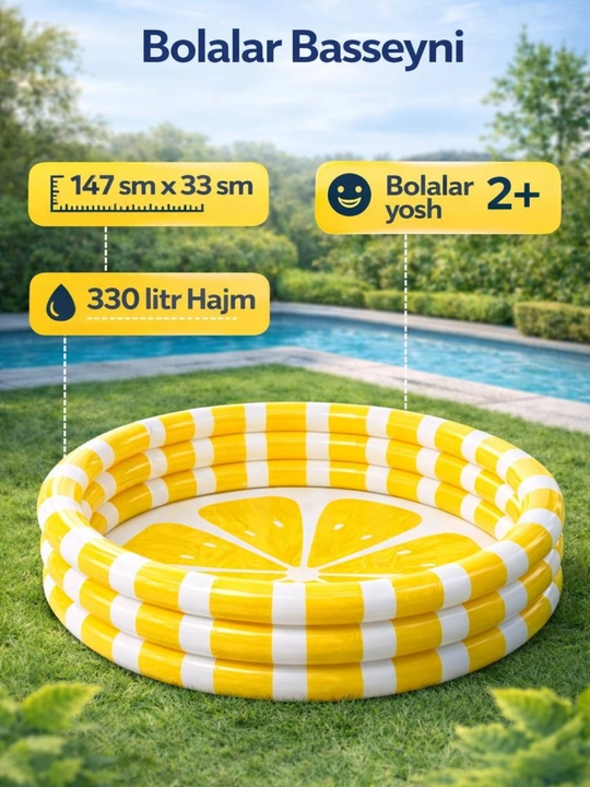 Bolalar uchun hovuz, puflanadigan hovuz - 