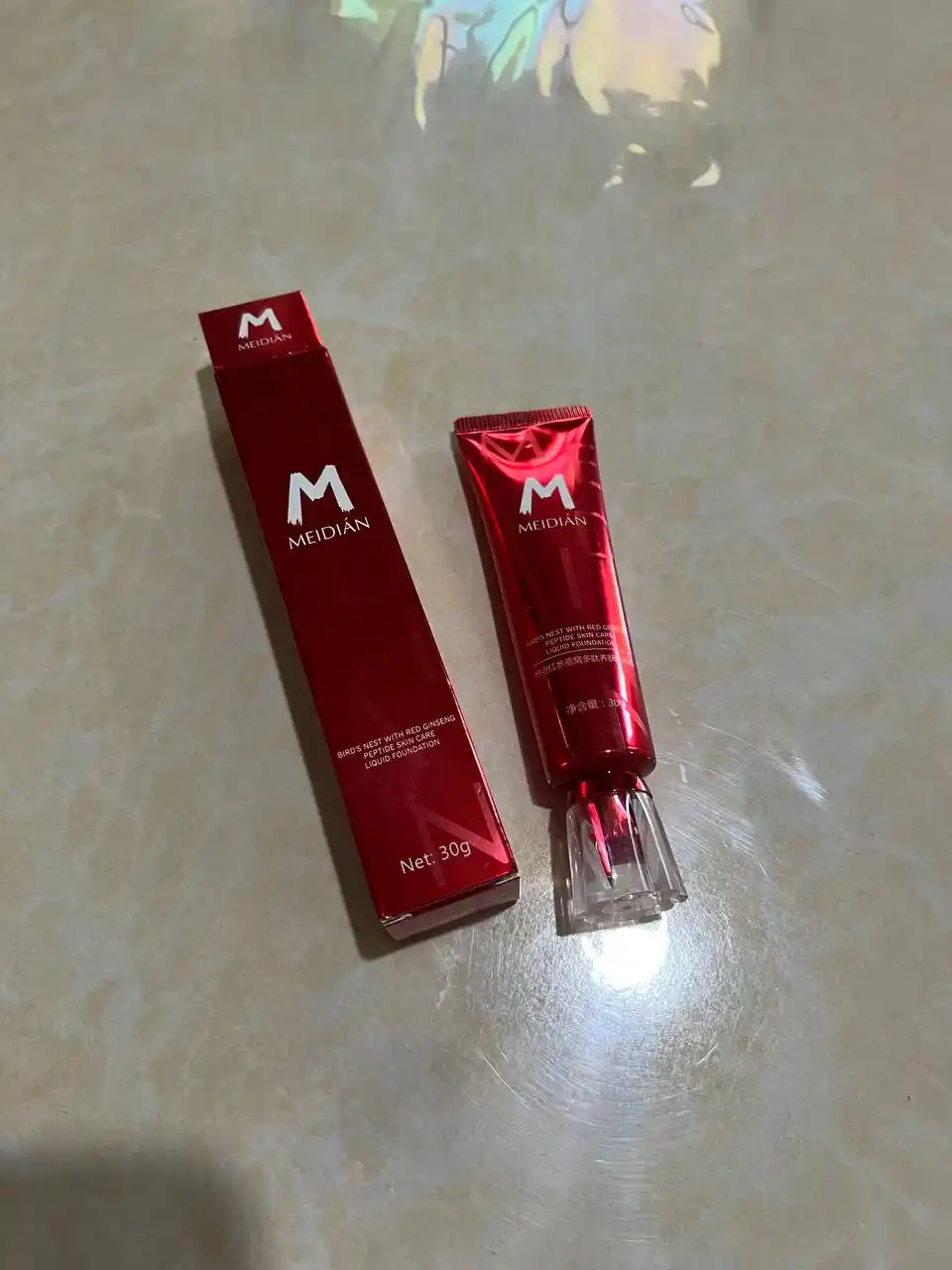 Тональный крем для лица MEIDIAN, 30 гр, лёгкая текстура, стойкое покрытие и увлажнение кожи