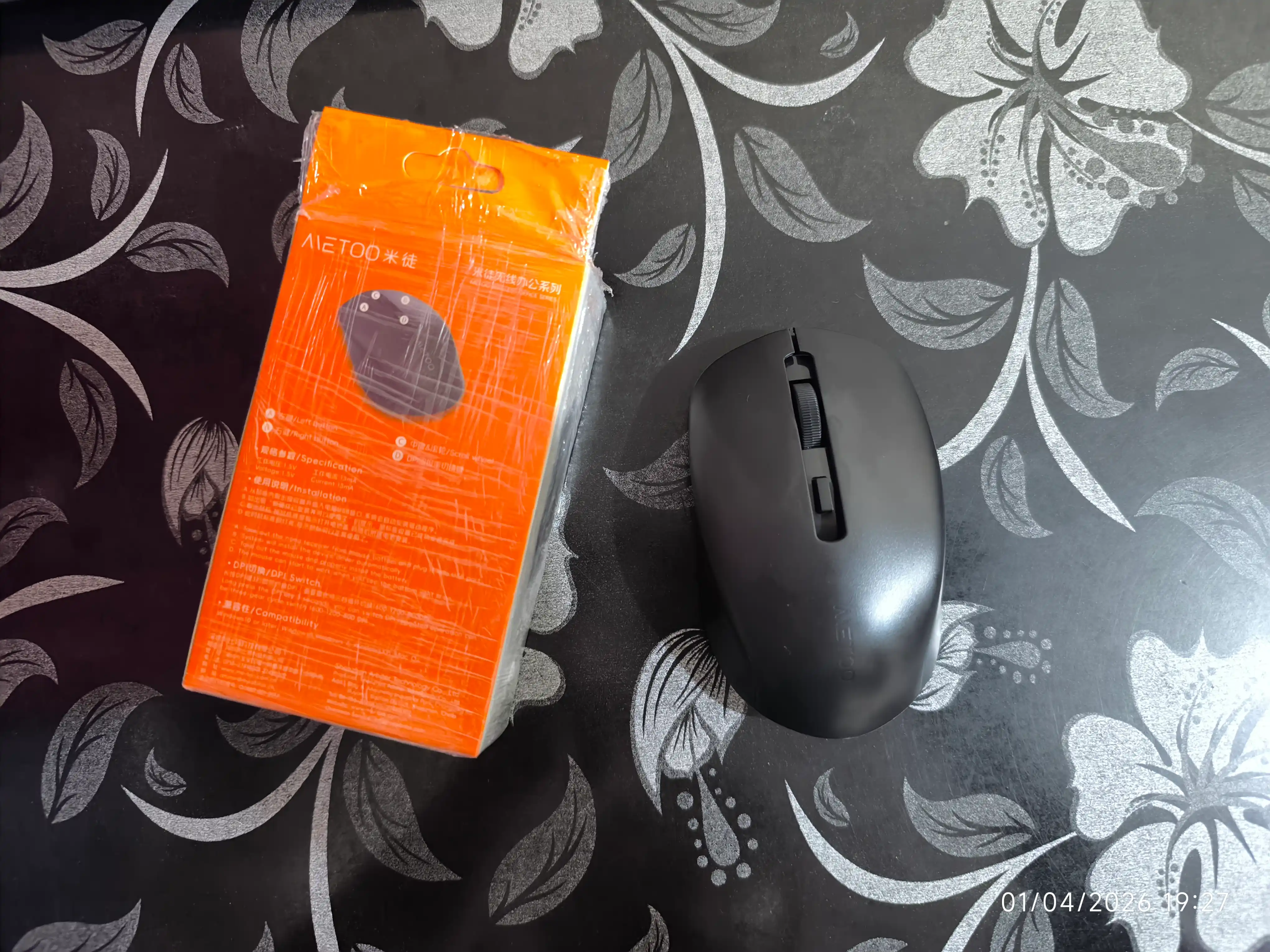 Sichqoncha simsiz va ovozsiz  2.4G va Bluetooth Metoo E0
