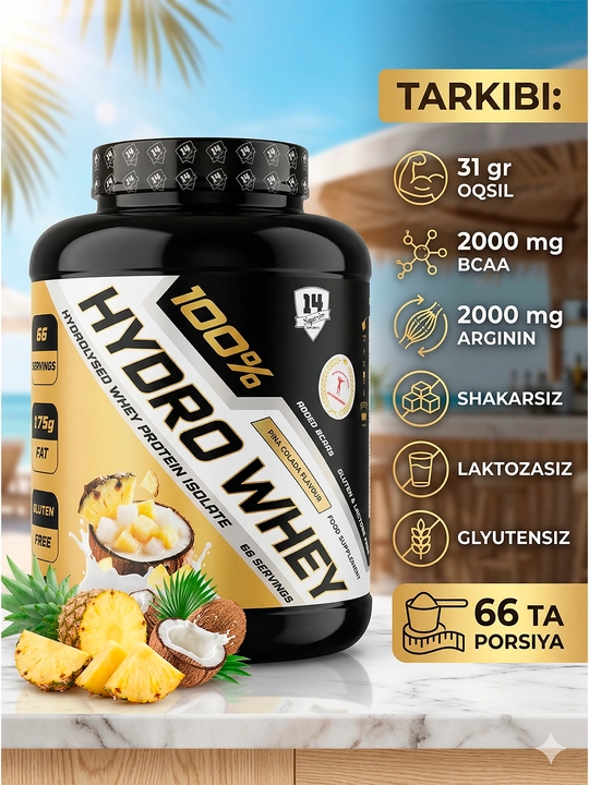 S14 Hydro Whey ta’mli - mushaklarning o‘sishi va tiklanishi uchun gidrolizlangan oqsil
