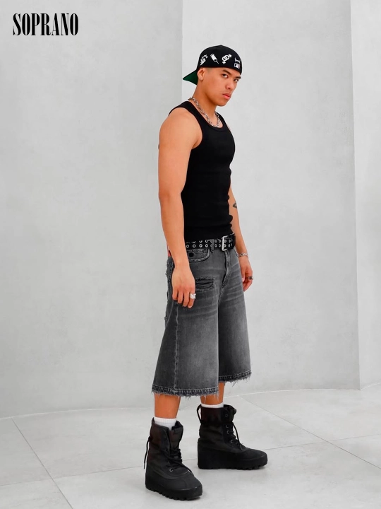 Джинсовые шорты багги REAVEN, мужские, женские, подростковые, размеры S-XXL