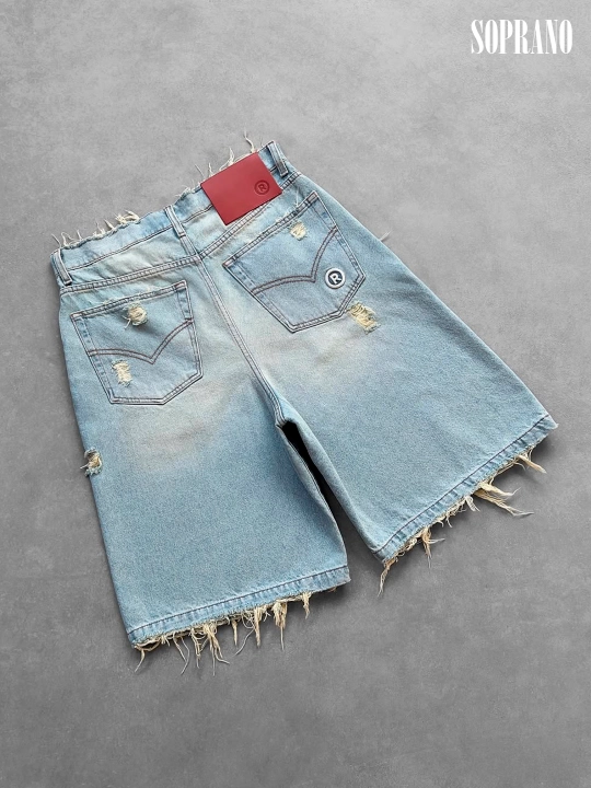 Джинсовые шорты багги REAVEN, мужские, женские, подростковые, размеры S-XXL