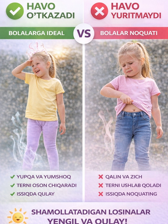 Qizlar uchun losinalar, materiali hb, o'lchami 1 yoshdan 8 yoshgacha, bahor va kuzgi