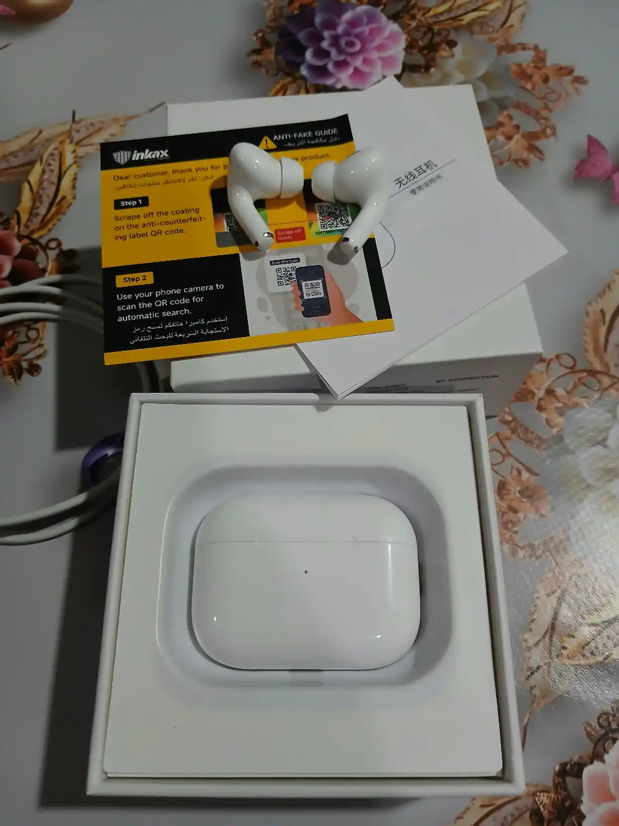 Inkax T03 simsiz quloqchinlari, Bluetooth, sensor boshqaruv, zaryad qutisi