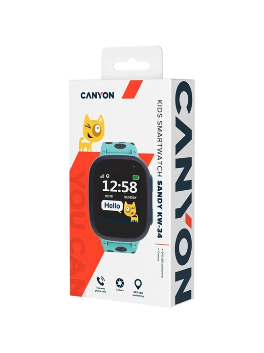 Смарт часы Canyon Kids Sandy KW-34L Blue