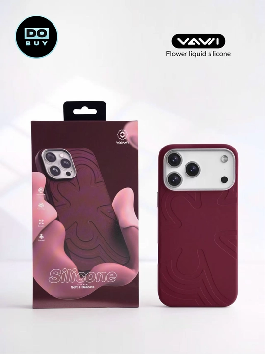 Силиконовый чехол с Магсейфом VAWI для iPhone 17, 16 Pro/ProMax, Бархатное покрытие внутри