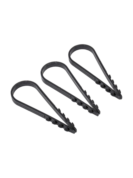 Yassi kabel uchun dyubel-xomut ESS 19-25 mm, oq va qora (100 dona)